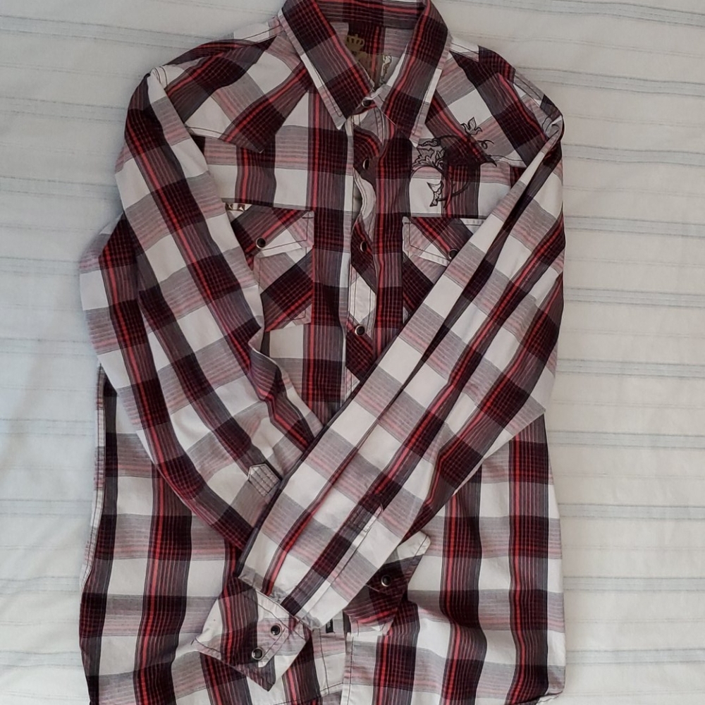 Guess Checkered Button Down
